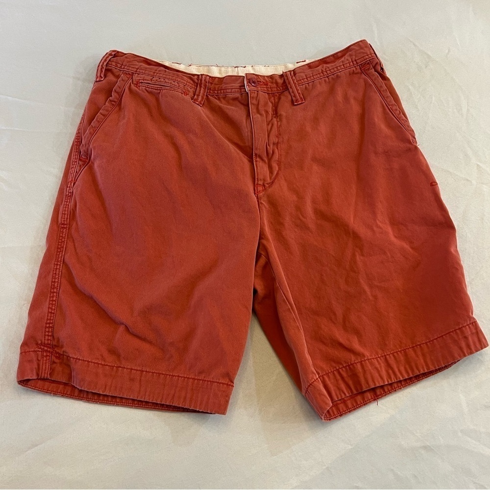 RALPH LAUREN POLO Relaxed Fit Flat Front Chino Short, Size 36